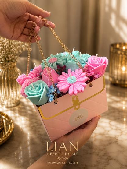 Luxe Bloemenkaarsen Cadeaubox 🌸🕯️